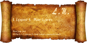 Lippert Mariann névjegykártya
