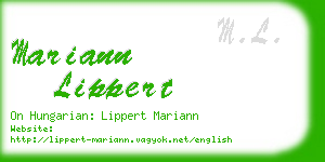 mariann lippert business card